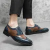 2024 Business Leather Shoes Men Slip-On Loafers mjuka bekväma gentleman Grace Party Shoes Manliga bröllopsskor Högkvalitativa skor