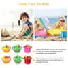 Sand Play Water Fun 8 Set Beach Toys Bucket Plaything Kids Sand Digging Practical for Child 240321