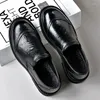 Casual Schoenen Ondiepe Mond Pak Mannen Formele Loafers Jurk Oxfords Heren Bruiloft Instappers Mode Lederen Schoeisel Lente