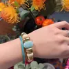 Bangle French Retro Romantic Niche Design A Gift From Nature Tianhe Stone Light Luxury High Quality Open Bracelet