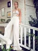 Riki Dalal 2020 Suknie ślubne kombinezon z wyjmowaną spódnicą koronkowe aplikacje satynowe suknie ślubne