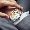 Hot Selling New Steel Belt, Mechanical Sun, Moon, Stars, Fashion Waterproof and Luminous Business Watch, Men's Watch