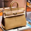 Echtes Leder Bk 30cm Handtasche Designer Tote Golden Brown Tr Togo Modische Pendler Damentaschen handgefertigt