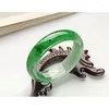 Armreif Myanmar echte grüne Jade Armreifen handgeschnitzte Blume Smaragd Armband Damen Armbänder Schmuck Jadeit