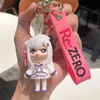 Börjar från grunden i en annan värld Rem Doll Pendants Keychains Anime Ornament Doll Nyckelringar Blindboxar