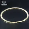 Aangepaste mannen vrouwen 6-26 inch hiphop Iced Out S Sier 9K 10K 14K goud Moissanite Diamond Miami Cubaanse ketting link ketting