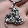 New Viking Totem Celtic Knot Stainless Steel Pendant Jewelry Nordic Vintage Titanium Steel Men's Necklace