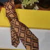 Heren stropdassen mode FF stropdas brief gedrukt luxe ontwerpers zakelijke cravate dassen