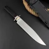 Couteau droit haut de gamme H3888 de haute qualité 9Cr18Mov Stone Wash Bowie Blade Black G10 Poignée Camping en plein air Randonnée Survie Couteaux à lame fixe avec Kydex