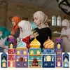 Ramazan Dekorasyonları 30 Gün Diy Eid Mübarek Geri Sayım Takvim Advent Hediye Kartosu Sayı 230308