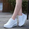 Para mulheres 2024 Running 804 Moda Mesh Sneakers Breathable Lace Up Wedge Platform Ladies Outdoor Casual Sport Shoes 75425