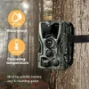 Hunting Trail Cameras Suntekcam HC-801A-LI Hunting Camera med 5000mAh Lithium Battery 24MP Trail Camera IP65 Photo Tra 0.3S 940Nm Wild Camera Q240321