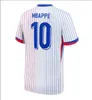 Maillots de Football 2024サッカージャージーサッカーシャツGiroud Mbappe Griezmann Saliba Pavard Kante 23-24 Benzema Frances Football Shirts French Shird Kids Sets