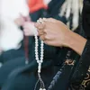 Bracelets de charme 1pc Eid Perles Musulmanes Bracelet Prière Islamique Rosaire Sac Ornement