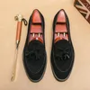 Casual Schoenen Mode Puntschoen Jurk Mannen Loafers Leer Voor Formele Mariage Bruiloft Flats Club Elegantes