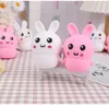 Rabbit Squishes Toy Funny Small Soft TPR Quick Rebound Stress Relief Lovely Animal Bunny Fidget Squeeze Toy for Kids