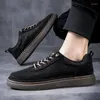 Casual Shoes Men's Genuine Leather Handmade Work Board Trend Precision Craft Top Layer Cowhide Men Hollow Out