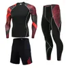 Men's Thermal Underwear 2024 Top Quality Clothing Compression Men Sets Sweat Quick Drying Sportswear