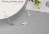 Charmarmband Nya modesmycken Vackra 925 Sterling Silver Star Simple Personality Sweet Q240321