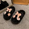 Slippers Cute Slipper For Women Girls Fashion Kawaii Fluffy Winter Warm Woman Lovely Red Heart House Funny Shoes