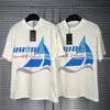 Meichao RH Summer Sailing Sloganプリント半袖Tシャツトレンディなメンズティー