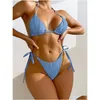 Bikinis Set Designer Summer Beach Equipment Women Fashion Erups Swimsuit Badkläder Bikini för semesterfest Klop4 Drop Delivery Sports Otnmz