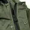 Męskie kurtki zagęszczona zimowa bawełniana wiatroodporna bawełniana kurtka z kapturem dla mężczyzn wodoodporne zwykłe płaszcze odzieży wierzchniej bawełniana wiatraka