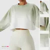 Low Price Oem Gradient Long Sleeve Crop Top T-shirt Organic Cotton Cropped Shirt Crewneck Women Plain