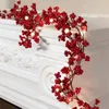 Dekoracja imprezowa sznur jagodowy świąteczny girland oświetlony w pomieszczenia sztuczny jes