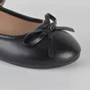 Scarpe basse comode da ragazza in morbido PU con fiocco, mocassini resistenti antiscivolo per feste all'aperto