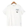 Rhude T Shirts 럭셔리 브랜드 Rhude 셔츠 남자 Tshirts 디자이너 남자 셔츠 남자 셔츠 인쇄 화이트 블랙 스트리트 면화 유행 청소년 남성 Tshirts tshirt