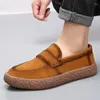 Mocassins de luxe en cuir suédé pour hommes, chaussures décontractées, mocassins de conduite légers, faits à la main, respirants, à enfiler, pour affaires