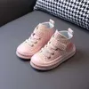 Canvas 2021 New Children's Soft Sole Girls 'Board Spring Autumn Cloth Boys and Babies High Top Shoes