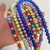 Choker Y2k 90s Aesthetic Multicolor Reflective Pearl Beaded For Women Harajuku Trend Cool Necklace Hip Hop Rock Punk Jewelry