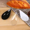 Disposable Flatware 10Pcs Plastic Appetizer Plates Dessert Cups Bowl Spoon Shaped Plate Ice Cream Tea Break Buffet Tableware Accessories