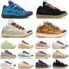 Lanvinics Lanvinlities designer schoenen Luxe nette schoenen Leren Curb Sneakers Paren Heren Dames Veterschoenen Buitengewone sneakers Kalfsleer Rubber Nappa Klassieke schoen