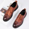 Casual Schuhe 2024 Männer Qualität Leder Business Lace Up Mode Schwarz Weichen Mann Nicht-slip Split Kleid Männer