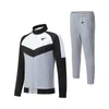 New Style Muscle Fit Black and Blue Gym Clothes Stripe Training Jogging Polyester Tracksuit