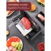 FORERE Home Meat 200W Electric Cooked Food Slicer, with Two Detachable 7.5 Inch (approximately 19.1 Cm) Blades, 0-15 Thick Knobs for Cutting Cooked Food, Meat,