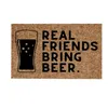 Carpets Knot Throw Blanket Super Soft Area Rug Bedroom Real Friends Bring Beer Funny Doormat Welcome Mat Door Gift Home