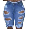 Kvinnor denim shorts sommar förstörde hål jeans mode casual byxor kort för kvinna pantalones cortos rippade femme ropa mujer 240321