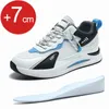 Hommes chaussures d'ascenseur homme rehaussant la hauteur confortable augmentant la semelle intérieure 7CM respirant baskets de course sport hommes 240318