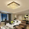 Lustre carré moderne cristal encastré plafonnier pour maison villa salon chambre décor