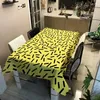 Toalha de mesa com estampa de leopardo azul, toalha de cozinha à prova d'água para jantar, capa retangular, tapete de piquenique, decoração de casamento para casa