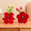 Dekoracja imprezy Chińskie dekoracje ślubne Ozdób na pulpicie podwójne pomysły na szczęście pokój 3D stojący kwiaty