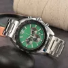 2023 Low Price Six Needle Full Function Timing Fashionable Men's Quartz Solid Strap