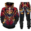 Hoody Trainingspak Mannen Sets Winter Dunne Hoodies Broek 2 Stuk Streetwear Hoodies Mannen Herfst Sweatshirt Joggers Joggingbroek Pak Male002