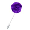 Stift, broscher mens lapel stift handgjorda rosblommor boutonniere pinne för man kostymer smycken tillbehör droppleverans dh0jo