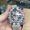 Designer klockor högkvalitativa varumärkesurar Automatisk rörelse Sapphire Högstyrka spegel Vattentät rostfritt stål Klocka Richar M Watch l4uy