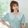 Bow Ties Women Lace Hollow Embroidery Fake Collar Shawl Summer Dress Doll Detachable Shirt False Blouse Top